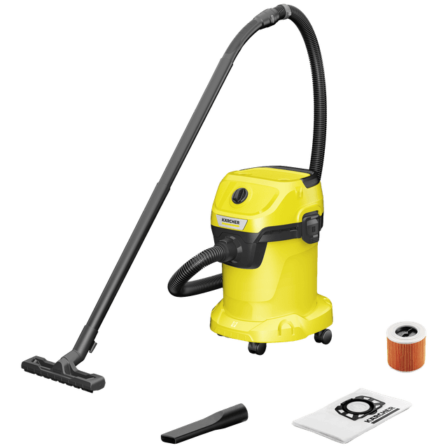 KARCHER WD 3 V-17/4/20 Stofzuiger zonder zak Geel