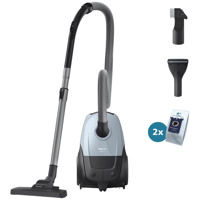 PHILIPS 1000-serie XD1142/10 Stofzuiger met zak Lichtblauw