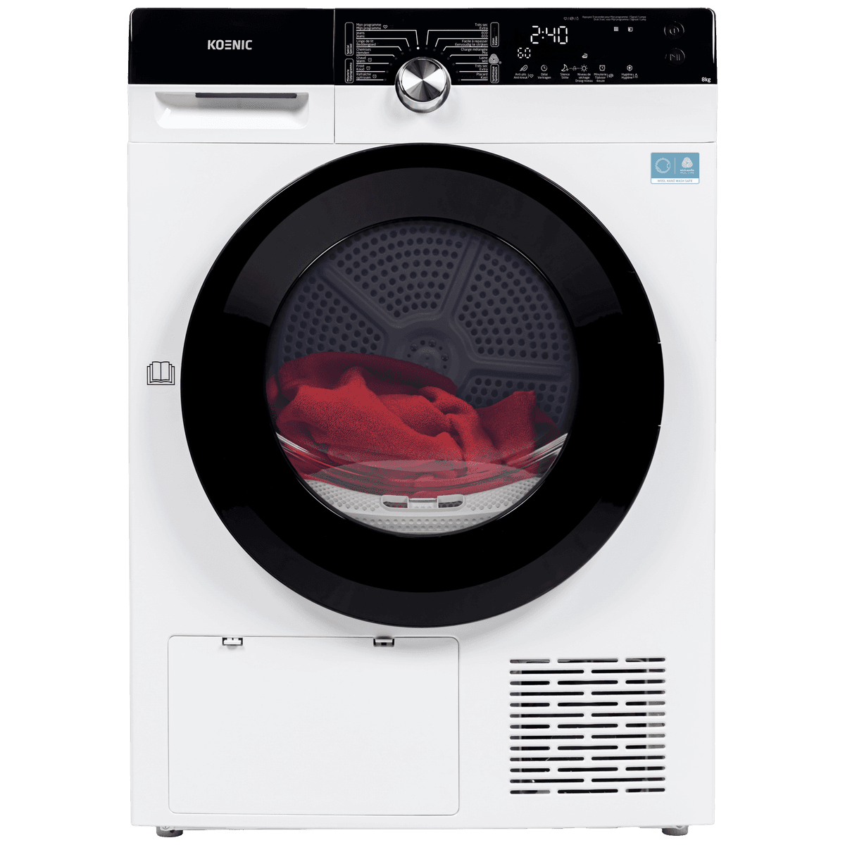 KOENIC KTD 8336 C - Warmtepompdroger - 8 kg - 65 dB - Energielabel C Warmtepompdroger — afbeelding 1