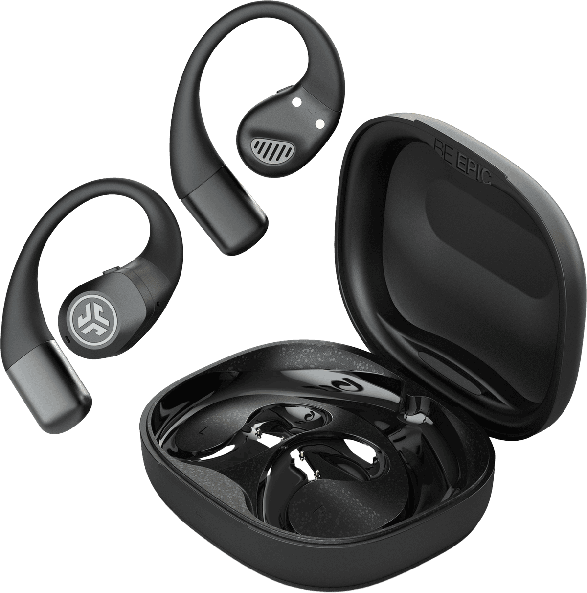 JLAB Epic Open Sport Open-ear Draadloze sport-oordopjes Zwart — afbeelding 1
