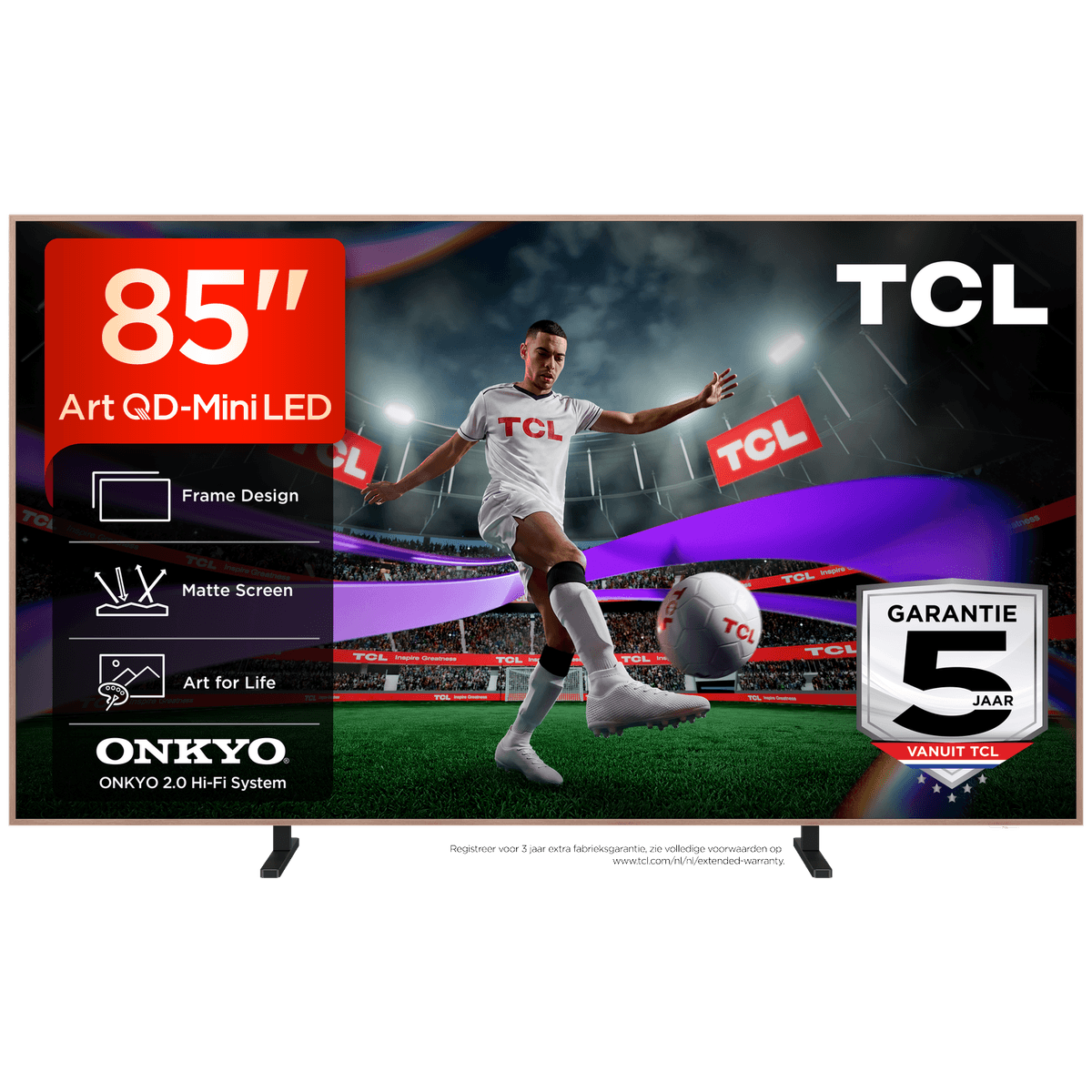 TCL 85A400 Pro - Ultra HD 4K - Mini-led-tv - 85 inch - 2026 — afbeelding 1