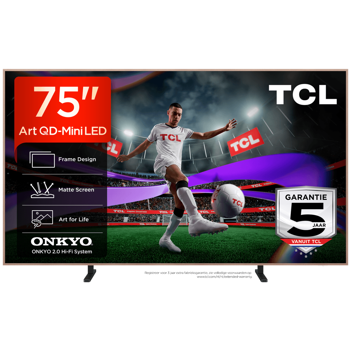 TCL 75A400 Pro - Ultra HD 4K - Mini-led-tv - 75 inch - 2026 — afbeelding 1