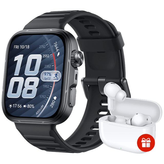 HUAWEI Watch Fit 5 Pro Black + FreeBuds SE4 Smartwatch Zwart