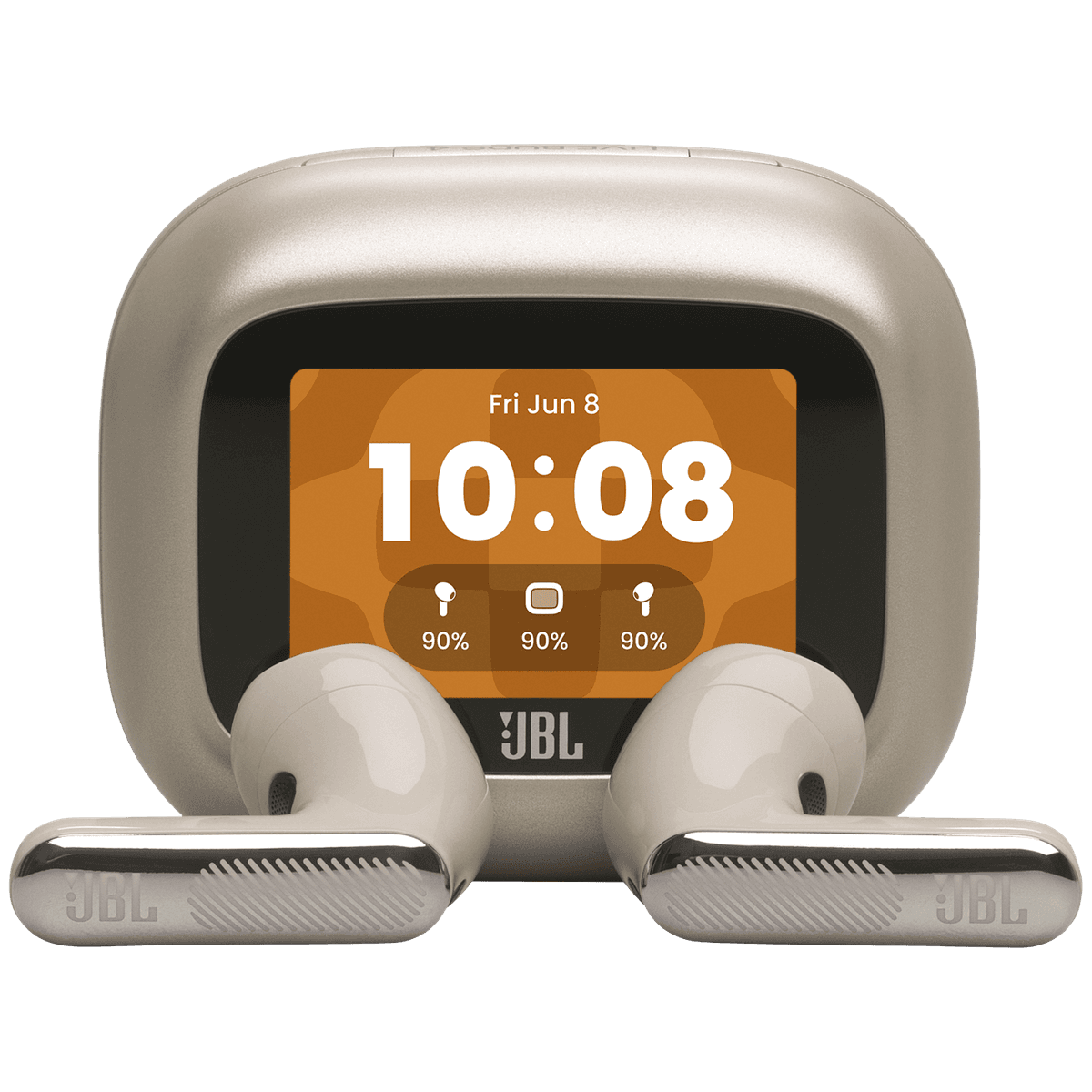 JBL Live Flex 4 Draadloze oordopjes met Noise Cancelling en Smart Case (2026) Champagne — afbeelding 1
