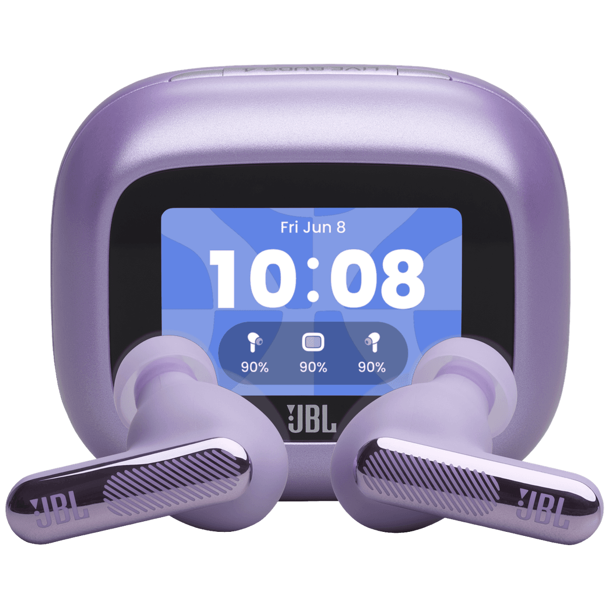 JBL Live Beam 4 Draadloze oordopjes met Noise Cancelling en Smart Case (2026) Paars — afbeelding 1