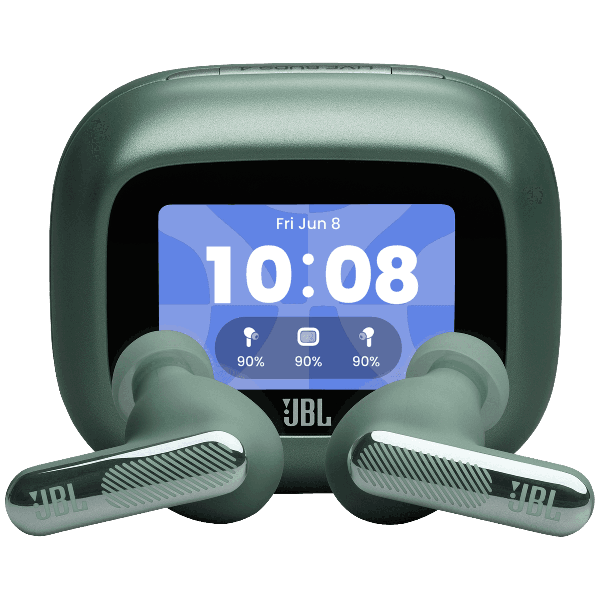 JBL Live Beam 4 Draadloze oordopjes met Noise Cancelling en Smart Case (2026) Groen — afbeelding 1