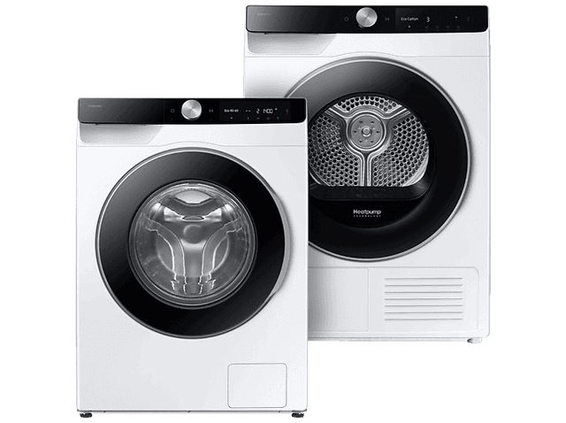 Samsung Ww90dg6u25lku3 6000-serie + Samsung Dv90dg6845lku3 Wasmachine Droger Bundel