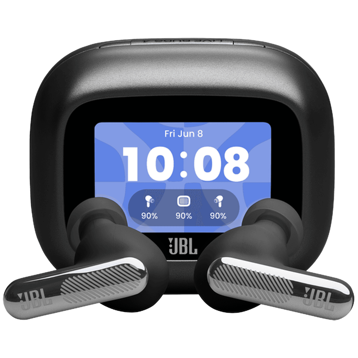 JBL Live Beam 4 Draadloze oordopjes met Noise Cancelling en Smart Case (2026) Zwart — afbeelding 1