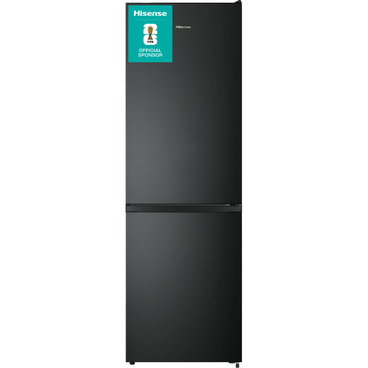 HISENSE RB3N300NEFA - Koel-vriescombinatie - breedte 59.5 cm - hoogte 187.3 cm - inhoud 304 l - NoFrost Koel-vriescombinatie Black steel look — afbeelding 1