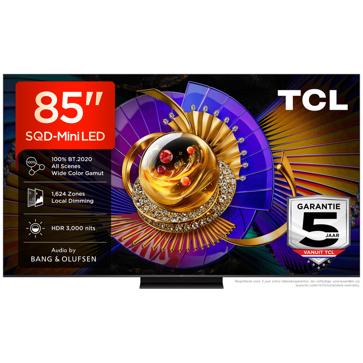 TCL 85C7L SQD-Mini-led - Ultra HD 4K - Mini-led-tv - 85 inch - 2026 — afbeelding 1