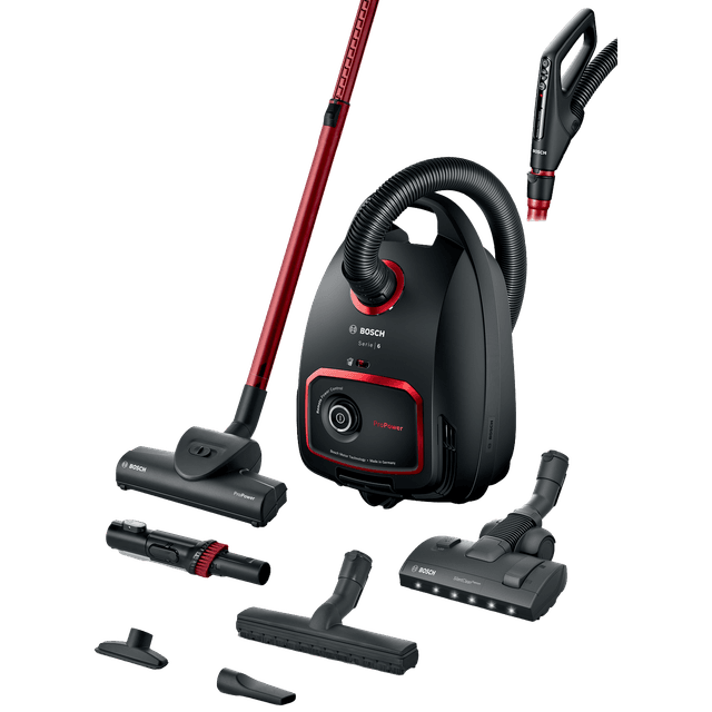 BOSCH BGL6POW0L - Stofzuiger met zak - Zwart