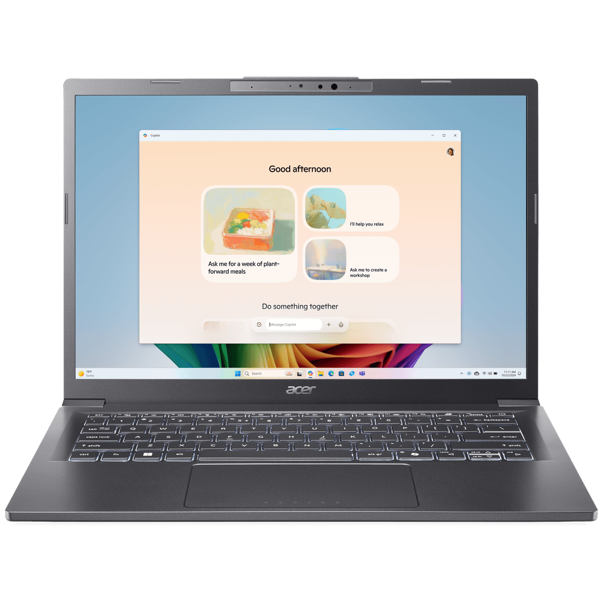 ACER Aspire 14 AI A14-52MT-528G - 14 inch - WUXGA - Intel Core Ultra 5 226V - 16 GB - 512 GB - Arc™ 130V - QWERTY — afbeelding 1