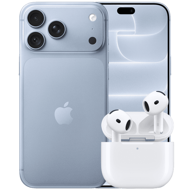 Apple Iphone 18 Pro Max - 256 Gb Glacier + Airpods 5 Draadloos Oplaadcase In-ear Draadloze Oordopjes Met Noise-cancelling Smartphone Bundle