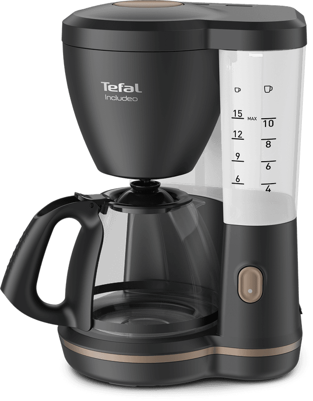 TEFAL Includeo CM5338 - Filterkoffiezetapparaat met Thermoskan - 1,25 l - Zwart