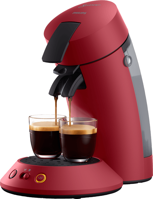 PHILIPS SENSEO Original Plus CSA210/90 - Koffiepadmachine - Inhoud watertank: 700 ml - Rood