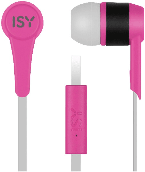 ISY IIE-1101 Oordopjes Roze — afbeelding 1