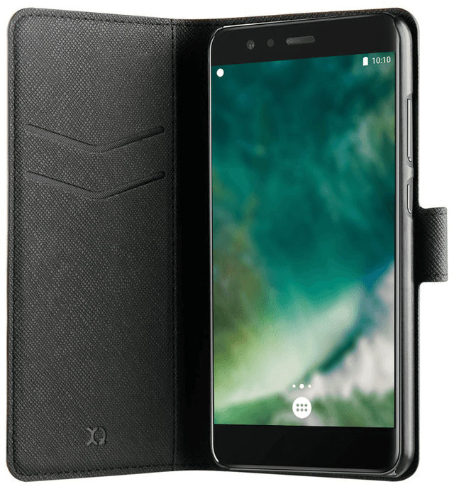 XQISIT Wallet Case Viskan Huawei P10 Lite Zwart