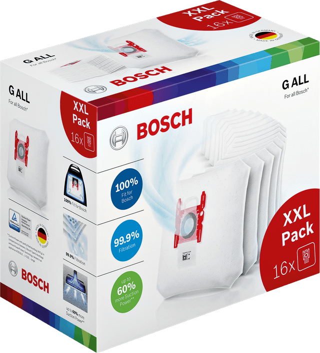 BOSCH BBZ16GALL PowerProtect stofzuigerzakken 16 stuks