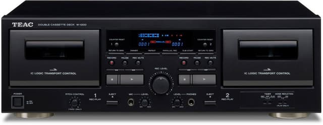 Teac Double Cassettedeck TCW1200B Black |  | W-1200-B