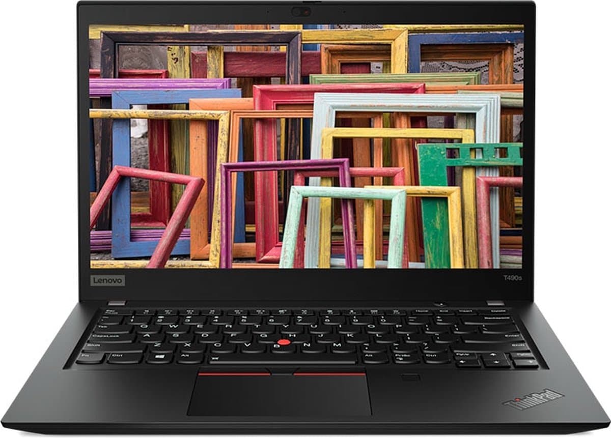Lenovo ThinkPad T490s Intel® Core™ i5 i5-8265U Laptop 35,6 cm (14") Full HD 8 GB DDR4-SDRAM 256 GB SSD Wi-Fi 5 (802.11ac) Windows 10 Pro Zwart — afbeelding 1
