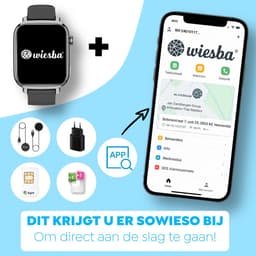 Wiesba WB13 - smartwatch kinderen - gps horloge kind - kinderhorloge bellen - gps tracker kinderhorloge - kinderhorloge met gps - kinderhorloge - Zwart — thumbnail 4
