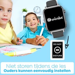 Wiesba WB13 - smartwatch kinderen - gps horloge kind - kinderhorloge bellen - gps tracker kinderhorloge - kinderhorloge met gps - kinderhorloge - Zwart — thumbnail 3