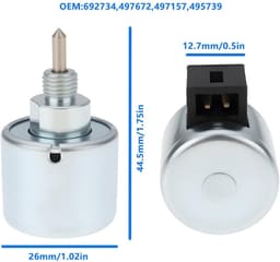 Dailygoods - Grasmaaier Carburateur Afsluitmagneetventiel - Compatibel met Briggs & Stratton — thumbnail 3