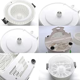 Elektrische Aardappelschiller - Automatische Schilmachine - Snel Groenten Schillen - One-Touch Bediening - Tot 1 kg - Wit — thumbnail 2