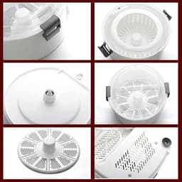 Elektrische Aardappelschiller - Automatische Schilmachine - Snel Groenten Schillen - Eén Knop Bediening - Tot 1kg - Wit — thumbnail 2
