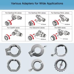 Radiatorthermostaat - Slimme Radiatorklep - Energie Besparen - App Bediening Op Afstand - M30 x 15 mm - Wit — thumbnail 4