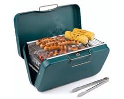 Lomera Opvouwbare Barbecue - Houtskool BBQ - Draagbare BBQ - Tafelbarbecue - Camping Barbecue - Koffer Barbecue - Inklapbare BBQ - Mini Barbecue - Picknick Barbecue - Meeneem Barbecue - Houtskoolbarbecue