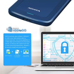 Externe Harde Schijf - Draagbare Opslag - Bestanden Opslaan - AES-codering - 1TB - Zwart — thumbnail 2