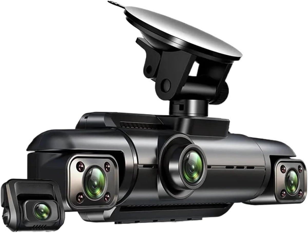 Dashcam 4 Lens - Auto Camera DVR - Veilig Rijden - 360 Graden Opname - Full HD 1080P - Zwart — afbeelding 1