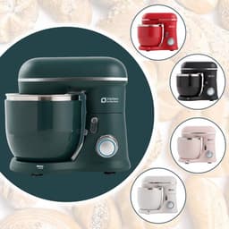 Keukenmachine - Standmixer Elektrisch - Bakken en Koken - Dubbele Mengkommen - 4.5L + 5L - Donkergroen — thumbnail 3