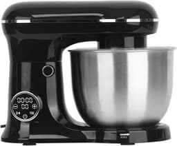 Keukenmixer - Voedselmixer Chef - Bakken en Koken - Kantelkopontwerp - 5.5L Kom - Zwart met LCD — thumbnail 1