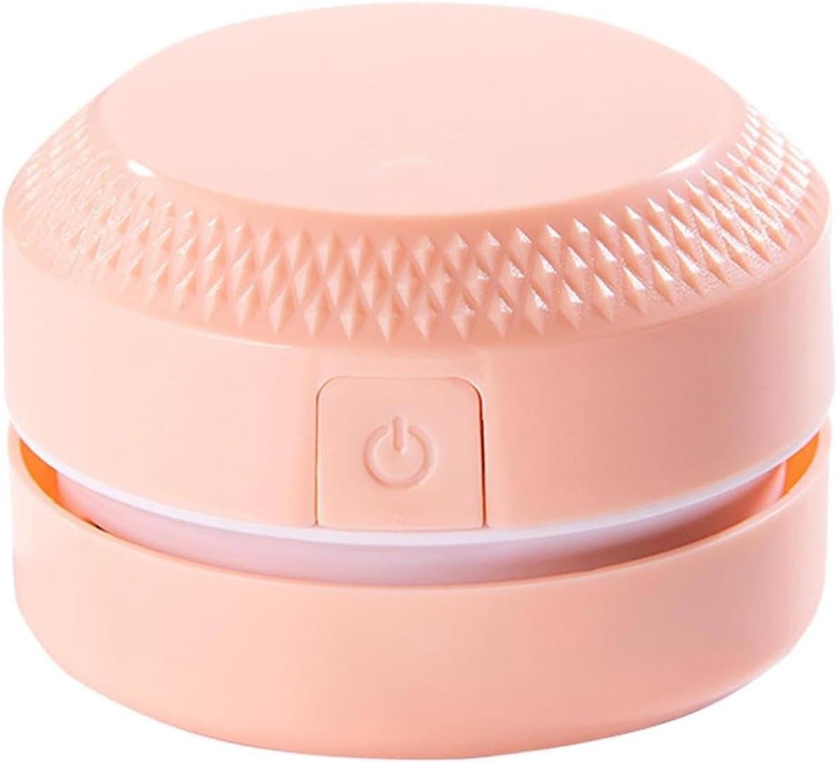 Mini Stofzuiger - Tafelreiniger Apparaat - Bureau Schoonmaken - 360 Graden Rotatie - 9 cm - Roze — afbeelding 1
