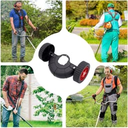 Wielen voor grasmaaier - Hulpwielen Stabilisatieframe - Gazononderhoud Vereenvoudigen - 180 Graden Draaibare Kop — thumbnail 4