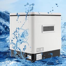 Kleine Vaatwasser - Mini Tafelmodel - Efficiënt Afwassen - Zonder Wateraansluiting - 60 Liter - Wit — thumbnail 1