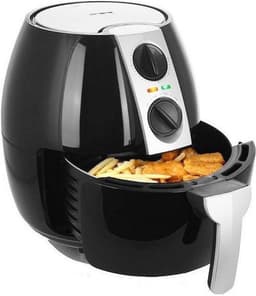 Heteluchtfriteuse - Airfryer Frituurpan - Gezond Frituren - XXL 4.5L Volume - 1500 Watt - Zwart — thumbnail 1