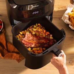Airfryer Zonder Olie - Heteluchtfriteuse - Gezond Koken - PerfectCook Technologie - 7.6 Liter - Zwart — thumbnail 2