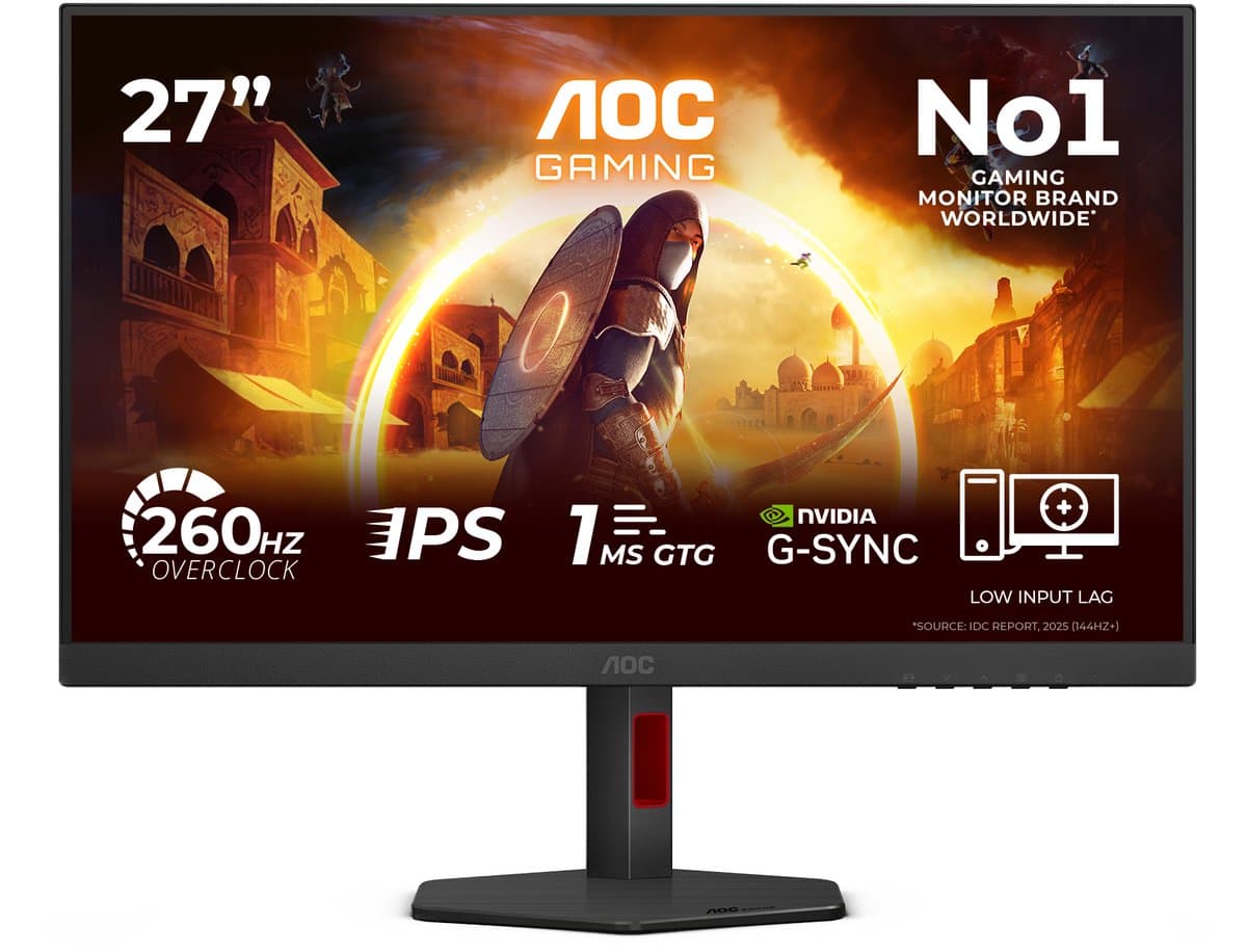 AOC G4 27G4ZR - Full HD Gaming Monitor - 240hz - 260hz - 27 inch — afbeelding 1