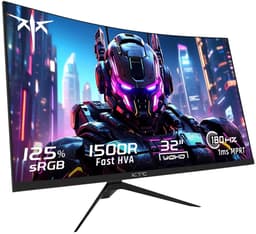 Flolife - Gaming Monitor 32 Inch Curved 240Hz Full HD 1080P - 1800R Frameloos PC Scherm met FreeSync - 1ms Responstijd - HDMI en DisplayPort - Ideaal voor Gamers en Kantoor — thumbnail 1