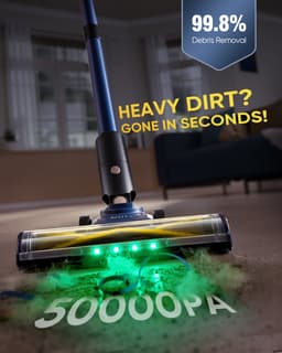 Vactidy Blitz V12 - Draadloze steelstofzuiger - 120 AW, 70 kPa, 600 W - Gebruiksduur 55 min - LED-display - Stofreservoir van 1 liter — thumbnail 3