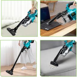 NewBeny Accu Steelstofzuiger - Stofzuiger Draadloos - met 2x Accu’s - 0.7L Stofbak - Voor Huisdieren/Vloeren/Carpets/Auto — thumbnail 5