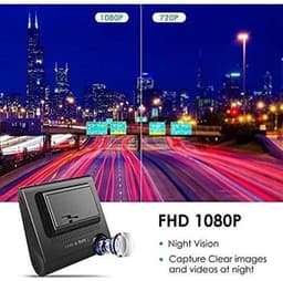 4-inch dashcam voor in de auto met drie lenzen en nachtzicht in hoge resolutie — thumbnail 5