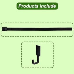 Boomstandaard Riemhanger, Premium Outdoor Boomstandaard Riemhanger met 6 Haken Praktische Outdoor Accessoires voor Jagen Kamperen Wandelen (Zwart) — thumbnail 4
