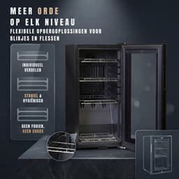 DnA® Mini vriezer - Vrijstaande - Barmodel - 50L - Zwart - 45cm x 35cm x 70cm — thumbnail 5