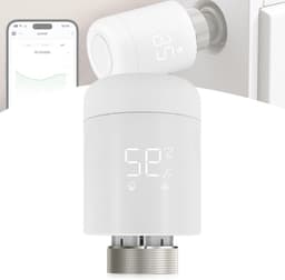Intelligente Thermostaat - Verwarming Controller - Energie Besparen - App en Spraakbesturing - M30x1.5mm - Wit — thumbnail 1