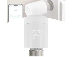 Intelligente Thermostaat - Verwarming Controller - Energie Besparen - App en Spraakbesturing - M30x1.5mm - Wit