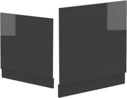 Afwasmachine paneel hoogglans antraciet 60 cm zonder werkblad — thumbnail 4